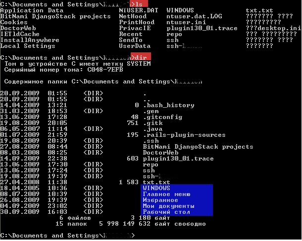 MS DOS